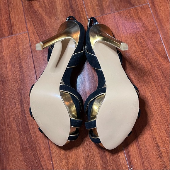 NEW BCBG Black and Gold platform stiletto heels size 7 - Picture 5 of 5